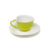 /1007017 Tazza cuore c/piattino GREEN