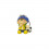/1029138 P.chiavi bimbo calcio h4.5 GIALLO/BLU