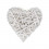 /1175018 Cuore intrecciato medio cm15 BIANCO