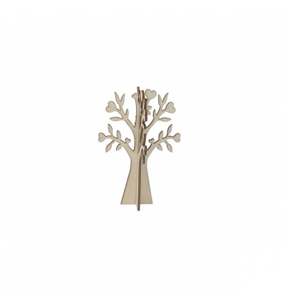 /1130341 Albero della vita doppio c/cuori h15 legno