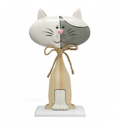 /1203001 Gattino lgn/cer. h21 BIANCO/GRIGIO
