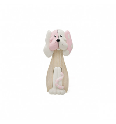 /1206001 Cagnolino lgn/cer. h14 BCO/ROSA woody