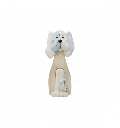/1206004 Cagnolino lgn/cer. h14 BCO/CIELO woody