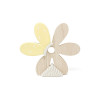 /1206025 Margherita lgn 10,5x9h c/farf.cer. GIALLA woody