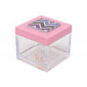 /066x342 Scatola plex 5x5x4,5 decor GLASS ROSA