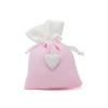 /1452-B/R Sacchetto 10x14 c/cuore BIANCO/ROSA