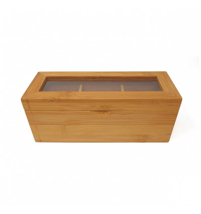/TB 265 Cofanetto bamboo 20,5x8x8 rett. 3 scomparti (ex TB 923)