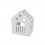 /QLUX1508 Lanterna casetta NORDICA ceram.12x9x15h BIANCA