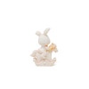 /QLUX15128 Cavallo dondolo c/bimba cuffia 7x3x8h ROSA