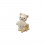 /QLUX15154 Magnete orsetto Bear resina AVORIO/BEIGE