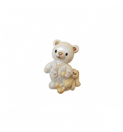 /QLUX15154 Magnete orsetto Bear resina AVORIO/BEIGE