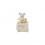 /QLUX15162 Scatola 5x5x7 c/orsetto Bear resina h11 AVORIO/BEIGE