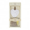 /QLUX15186 Profum. cuore c/nappa+essenza 5ml AVORIO