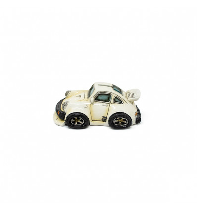 /QLUX1686 Salvadanaio auto sportiva picc. 12x8x5 BIANCA
