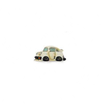 /QLUX1689 Magnete auto sportiva 6x3 BIANCO