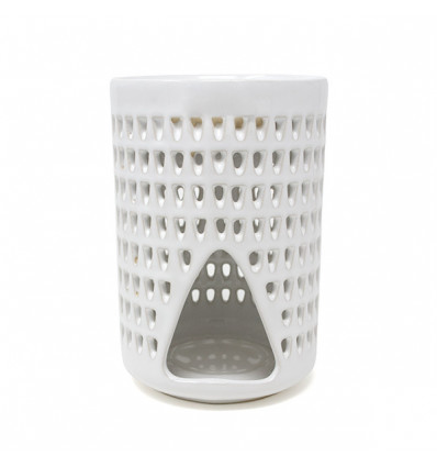 /QLUX17211 Bruciaessenza cilindro h15 ceram. BIANCO