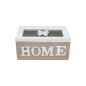 /QLUX17912 Scatola rett.17x9,5x8 legno BEIGE c/fiocco