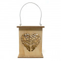 /QLUX18158 Lanterna lgn 17x17x21h cuore c/albero vita
