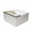 /QLUX19110 Scatola 15x15x8h legno BIANCO PAROLE
