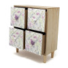 /QLUX19117 Mobiletto 4cass. 22x11x27h legno FIORITO