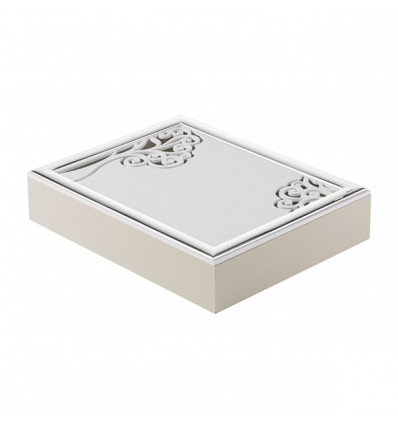 /E6084/1 Portagioie traf. 13x18x5h Albero Vita BCO/TORT. c/scat.