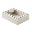 /E6092/2 Vuotatasche traf. 23x18 Albero Vita BCO/TORT. c/scat.