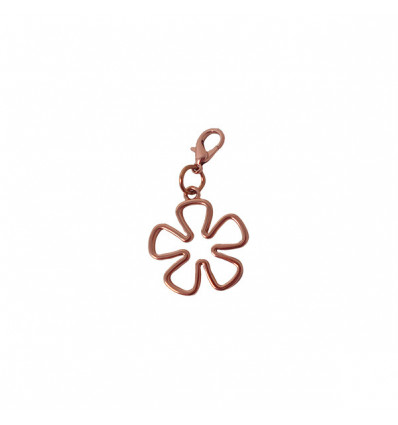 /CH/030 Ciondolo FIORE vuoto ROSATO