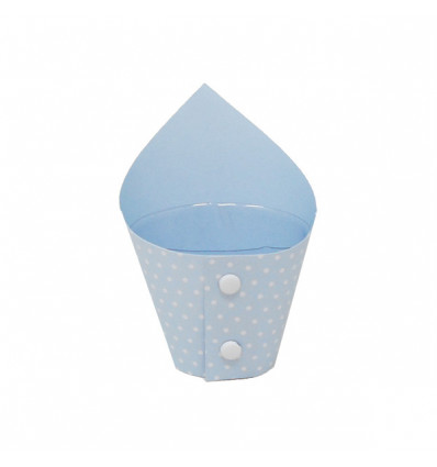 /CONF10/LTBL Cono confettata picc. d4,5x11h AZZURRO