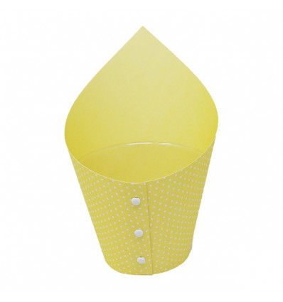 /CONF11/Y Cono confettata gde d10,5x23h GIALLO