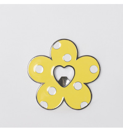 /TPP/541 Apribottiglia met. d10 FIORE giallo ast+sacch.
