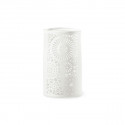 /48469 Vaso vtr ovale h25 c/fiori in rilievo