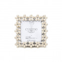 /71502M Cornice 8x8 c/fiori avorio e strass