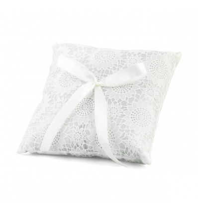 /70749M Cuscino portafedi 18x18  trasparenze PANNA