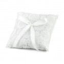 /70749M Cuscino portafedi 18x18  trasparenze PANNA