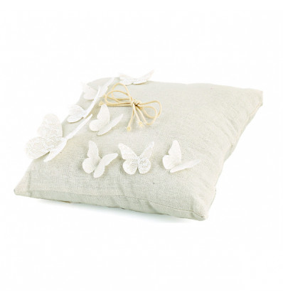 /71815M Cuscino portafedi 18x18 FARFALLE
