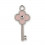 /27867M Chiave h3 argento fiore ROSA