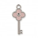 /27867M Chiave h3 argento fiore ROSA