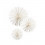 /28735 Set 3sfere petali BIANCHI da append. d30/40/50