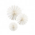 /28735 Set 3sfere petali BIANCHI da append. d30/40/50
