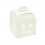 /15048C Scatola lanterna 10x10x13,5 c/trasp. tela bianco