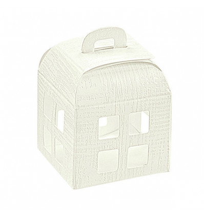 /15051C Scatola lanterna 12x12x16 c/trasp. tela bianco