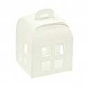 /15051C Scatola lanterna 12x12x16 c/trasp. tela bianco