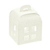 /15051C Scatola lanterna 12x12x16 c/trasp. tela bianco