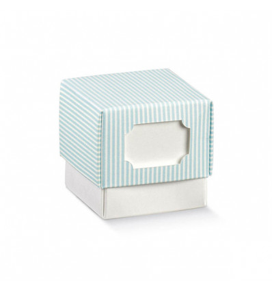 /17468C Cubo f+c 5x5x5 c/finestra bianco/millerigh.AZZURRO