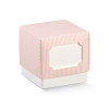 /17590C Cubo f+c 7x7x7 c/finestra bianco/millerighe ROSA