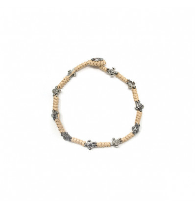 /BR256 Bracciale corda c/TARTARUGHE