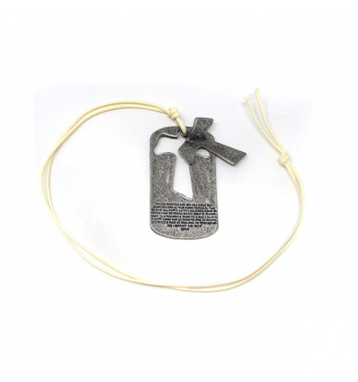 /P816 Cordone ciondolo preghiera c/tao c/box rett