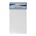 /T040-02 Conf. 10pz strisce RICAMI 2mod. adesivi bianchi