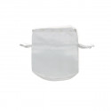 /2561P Secchiello raso opaco 6x9,5  c/perline CREMA