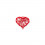 /B272M-08 Conf. 12pz cuore intreccio metall. 3x2,5 ROSSO